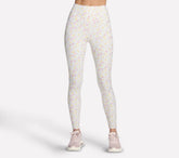 GO WALK Rib Floral Full Length High-Waisted Legging | Skechers outlet
