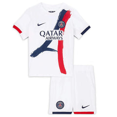KVARATSKHELIA #7 Kids PSG Away Jersey Kit/26