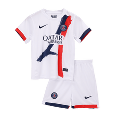 KVARATSKHELIA #7 Kids PSG Away Jersey Kit/26