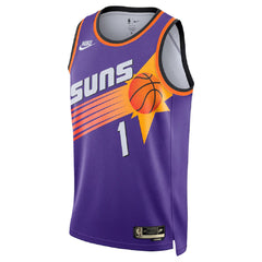 Unisex Phoenix Suns Devin Booker #1 Purple Swingman Jersey - Classic Edition
