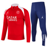 PSG Zipper Sweatshirt Kit(Top+Pants) Red 2025/26