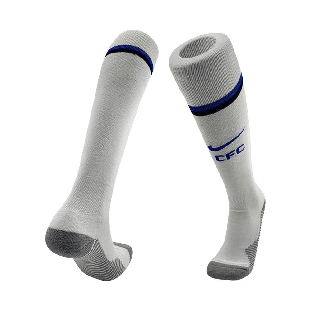 Kids Chelsea Home Soccer Socks - White 2025/26