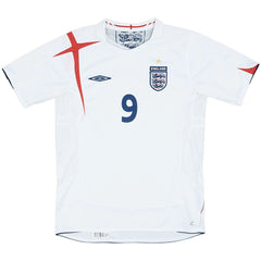 Rooney #9 Retro England Home Jersey World Cup 2006