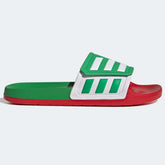 Mexico Adilette TND Soccer Slides - Green-White-Red Vivid Green/Cloud White/Scarlet