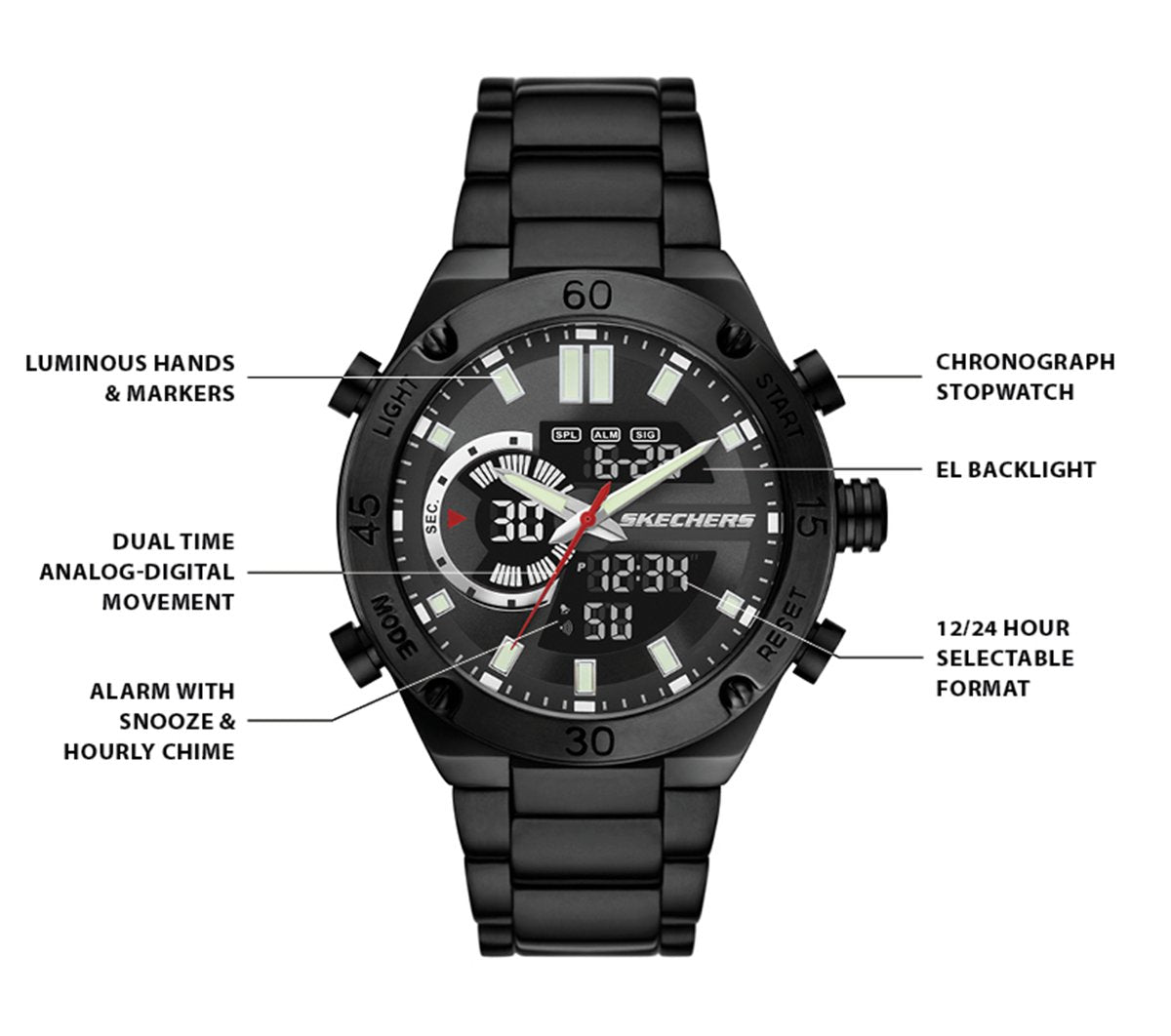 Analog Chrono Watch | Skechers online
