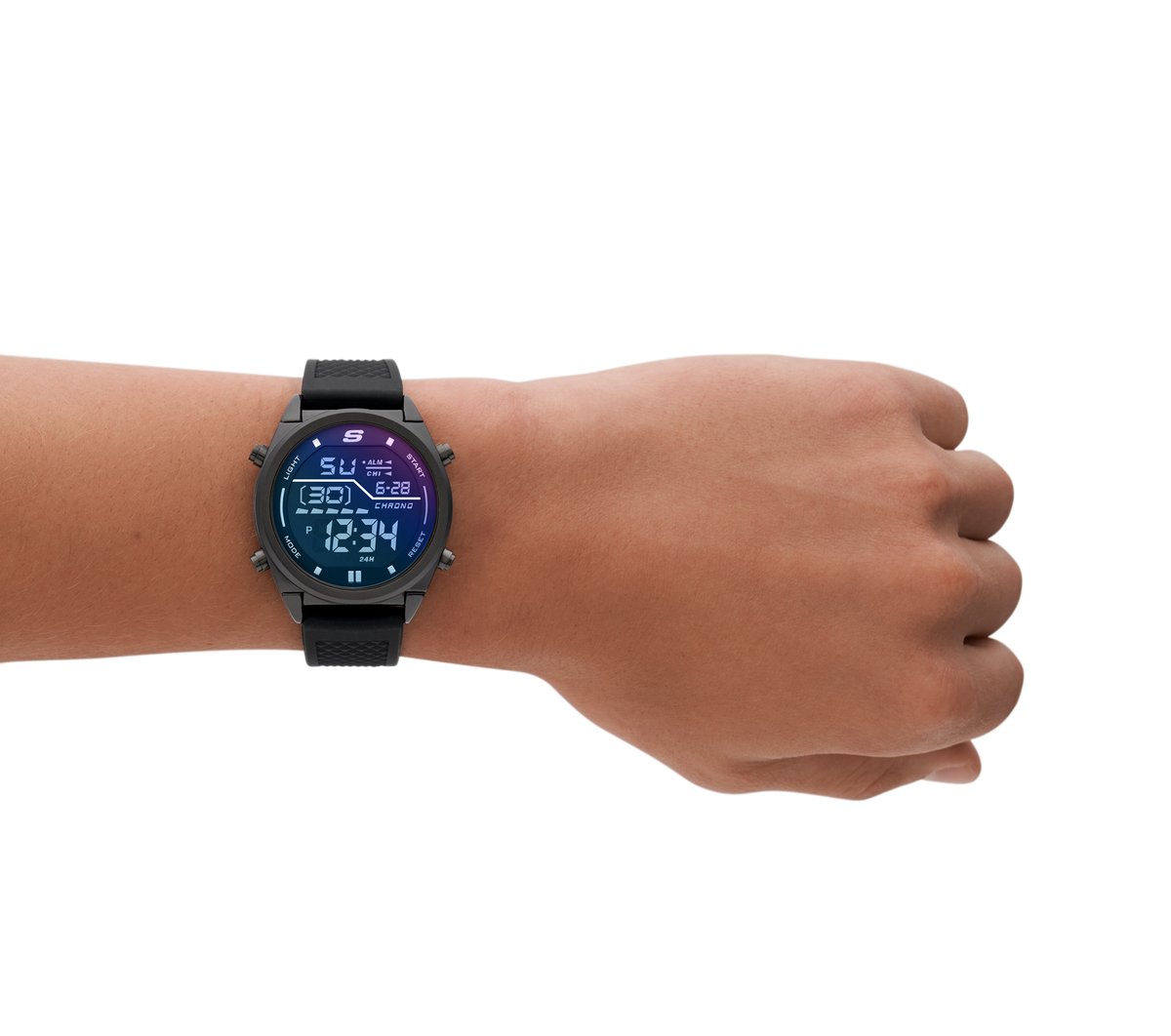 Accessories Blue Face Digital Watch | Skechers USA