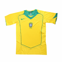 Ronaldinho #10 Retro Brazil Home Jersey 2004 