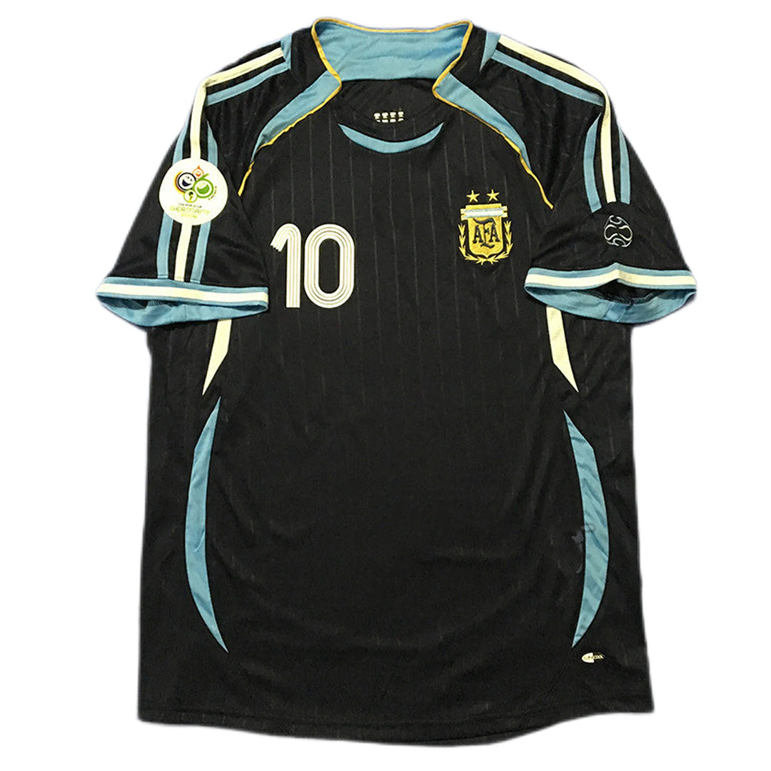 RIQUELME #10 Retro Argentina Away Jersey World Cup 2006 