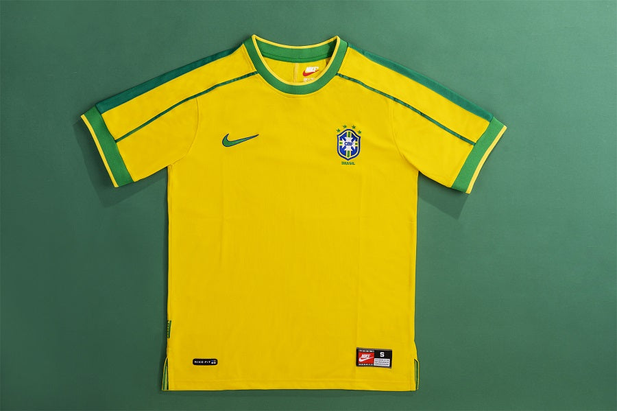 R.CARLOS #6 Retro Brazil Home Jersey World Cup 1998 