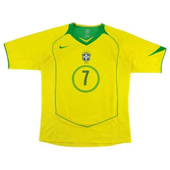 ADRIANO #7 Retro Brazil Home Jersey 2004 
