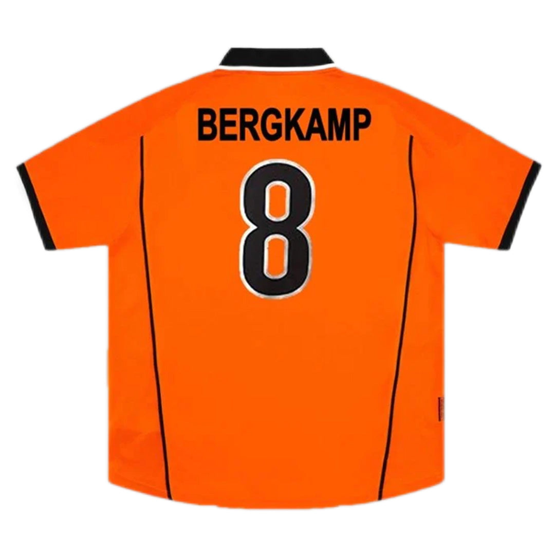 BERGKAMP #8 Retro Netherlands Home Jersey World Cup 1998 