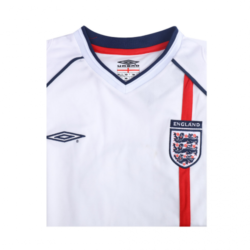 Ferdinand #5 Retro England Home Jersey World Cup 2002 