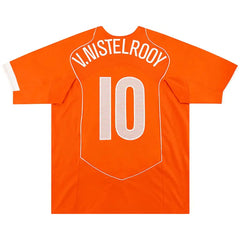 V.NISTELROOY #10 Retro Netherlands Home Jersey EURO 2004 