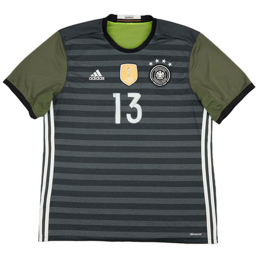 Müller #13 Retro Germany Away Jersey 2016 