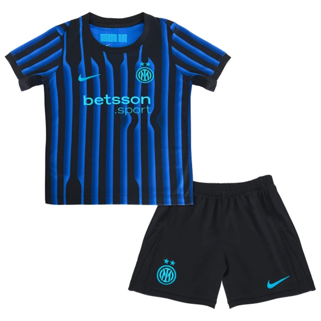 Kids Inter Milan Home Jersey Kit 2025/26 
