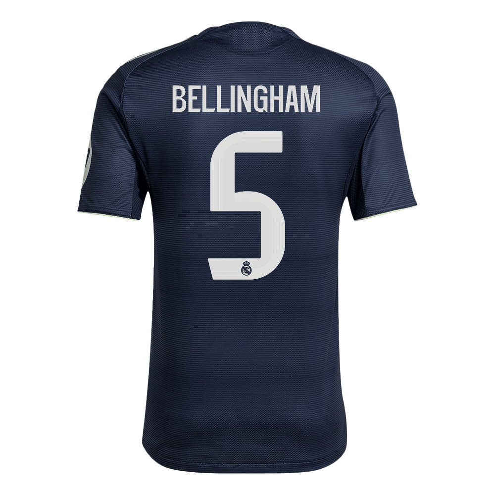 BELLINGHAM #5 Real Madrid Away Match Jersey Player Version 2025/26 