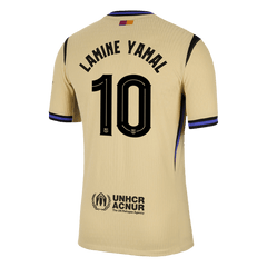 LAMINE YAMAL #10 Barcelona Away Match Jersey Player Version 2025/26 - UCL 