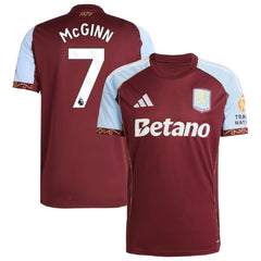 McGINN #7 Aston Villa Home Jersey 2025/26 