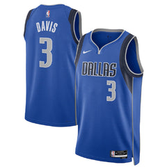Unisex Dallas Mavericks Anthony Davis #3 Blue Swingman Jersey - Icon Edition 