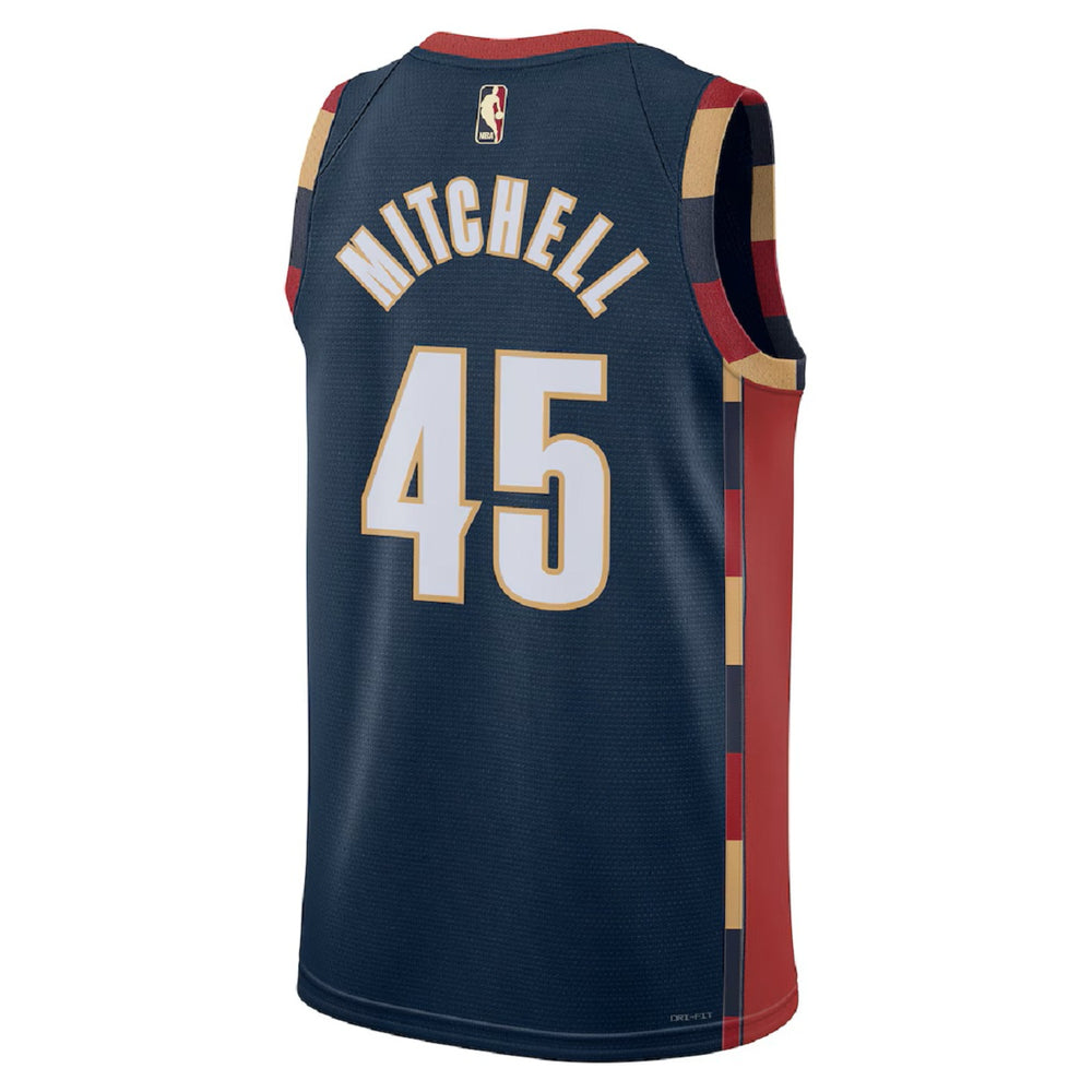 Unisex Cleveland Cavaliers Donovan Mitchell #45 Navy Swingman Jersey - Classic Edition 