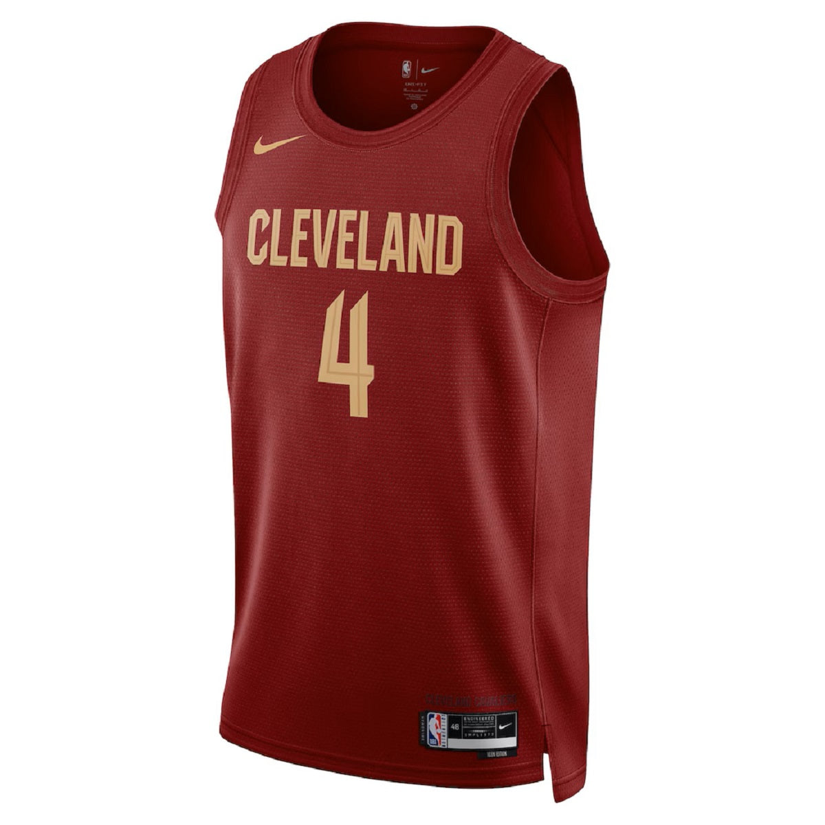 Unisex Cleveland Cavaliers Evan Mobley #4 Wine Swingman Jersey - Icon Edition 
