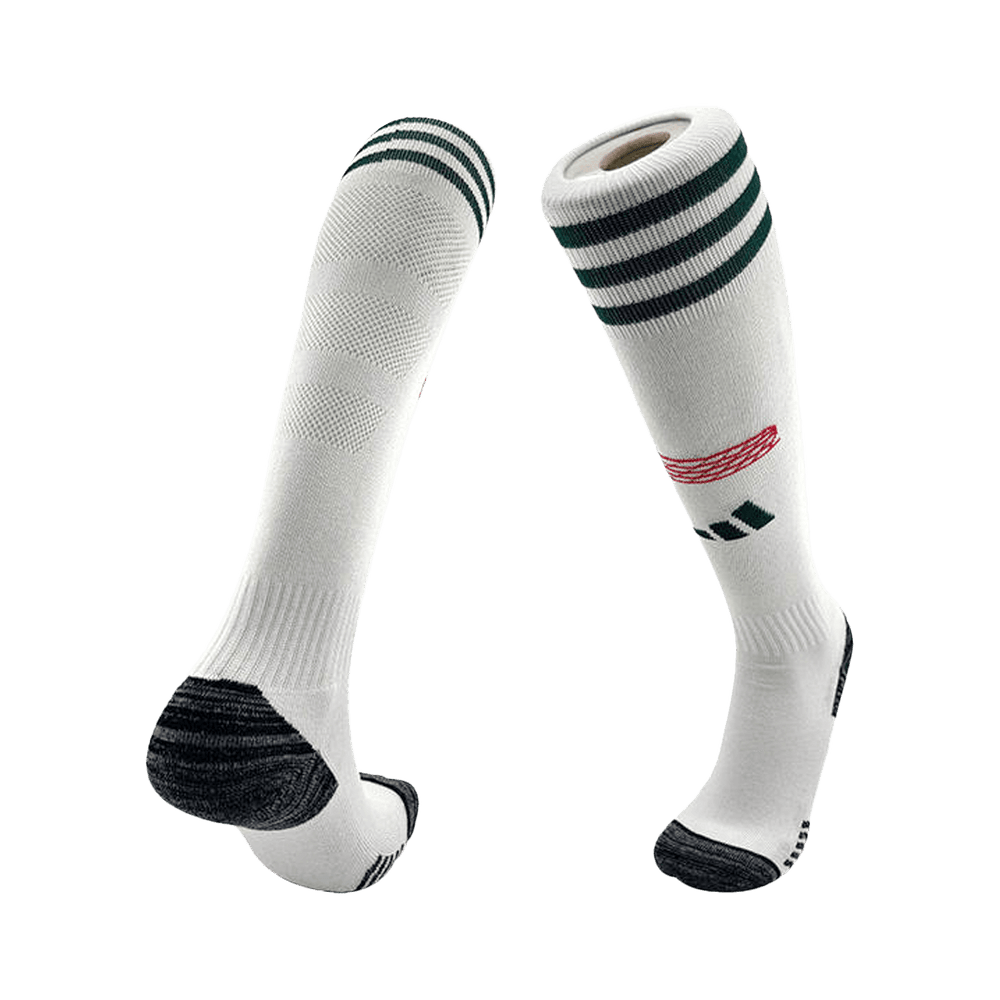 Kids Bayern Munich Away Soccer Socks - White 2025/26 