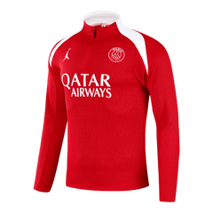 PSG Zipper Sweatshirt Kit(Top+Pants) Red 2025/26 