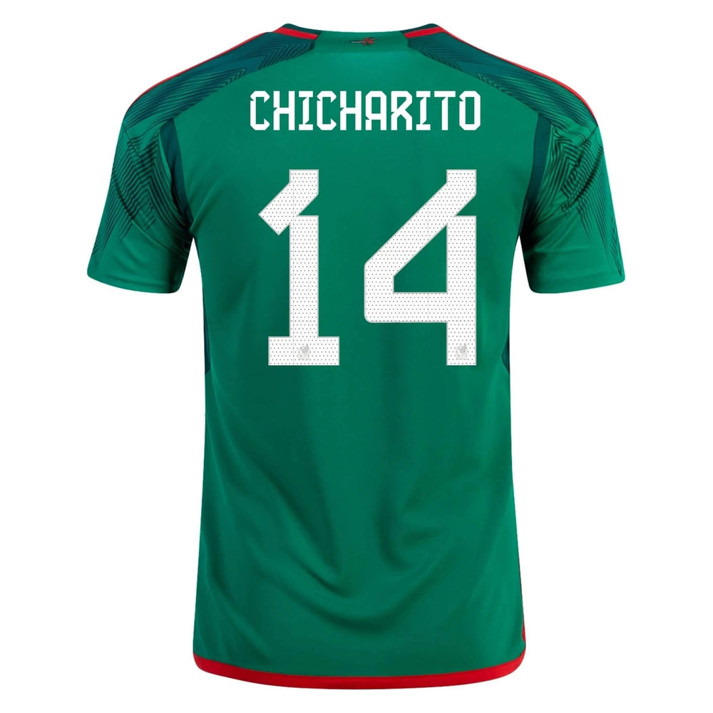 2022-23 Mexico Home Soccer Jersey - Green-Red 