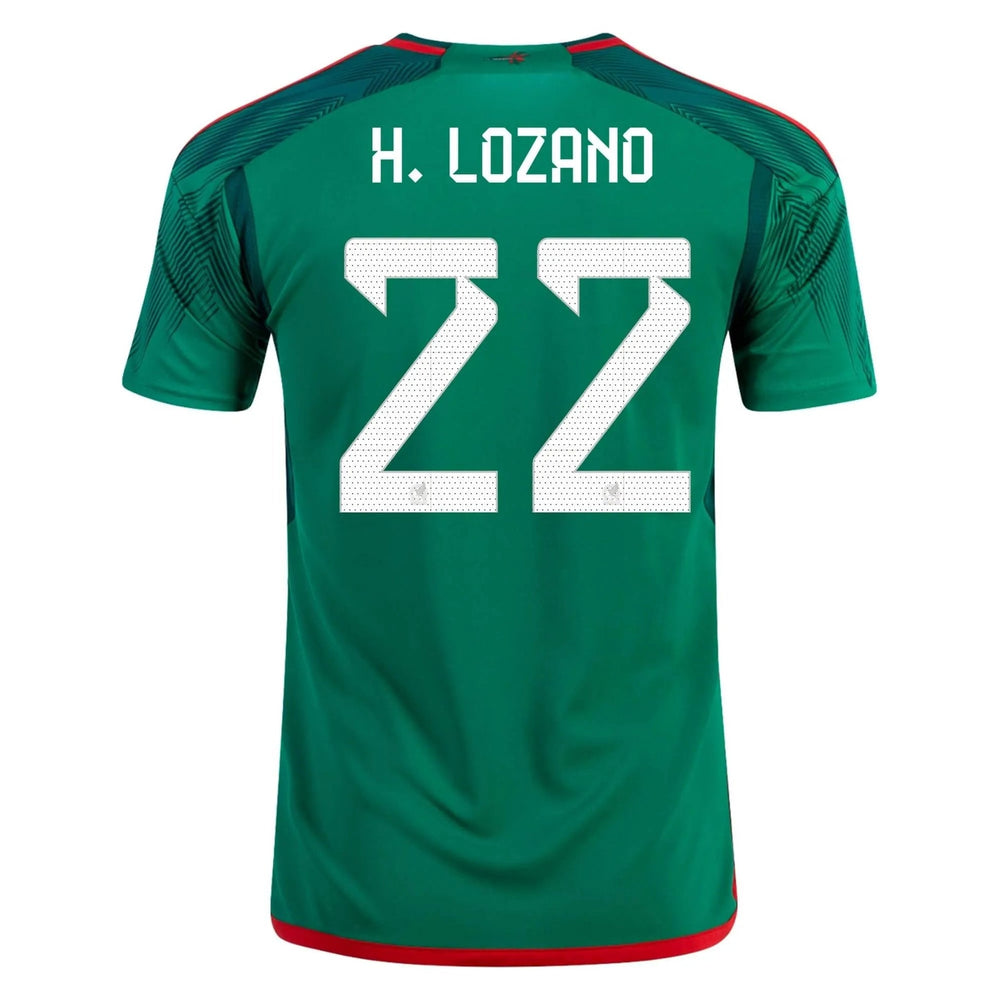 2022-23 Mexico Home Soccer Jersey - Green-Red 