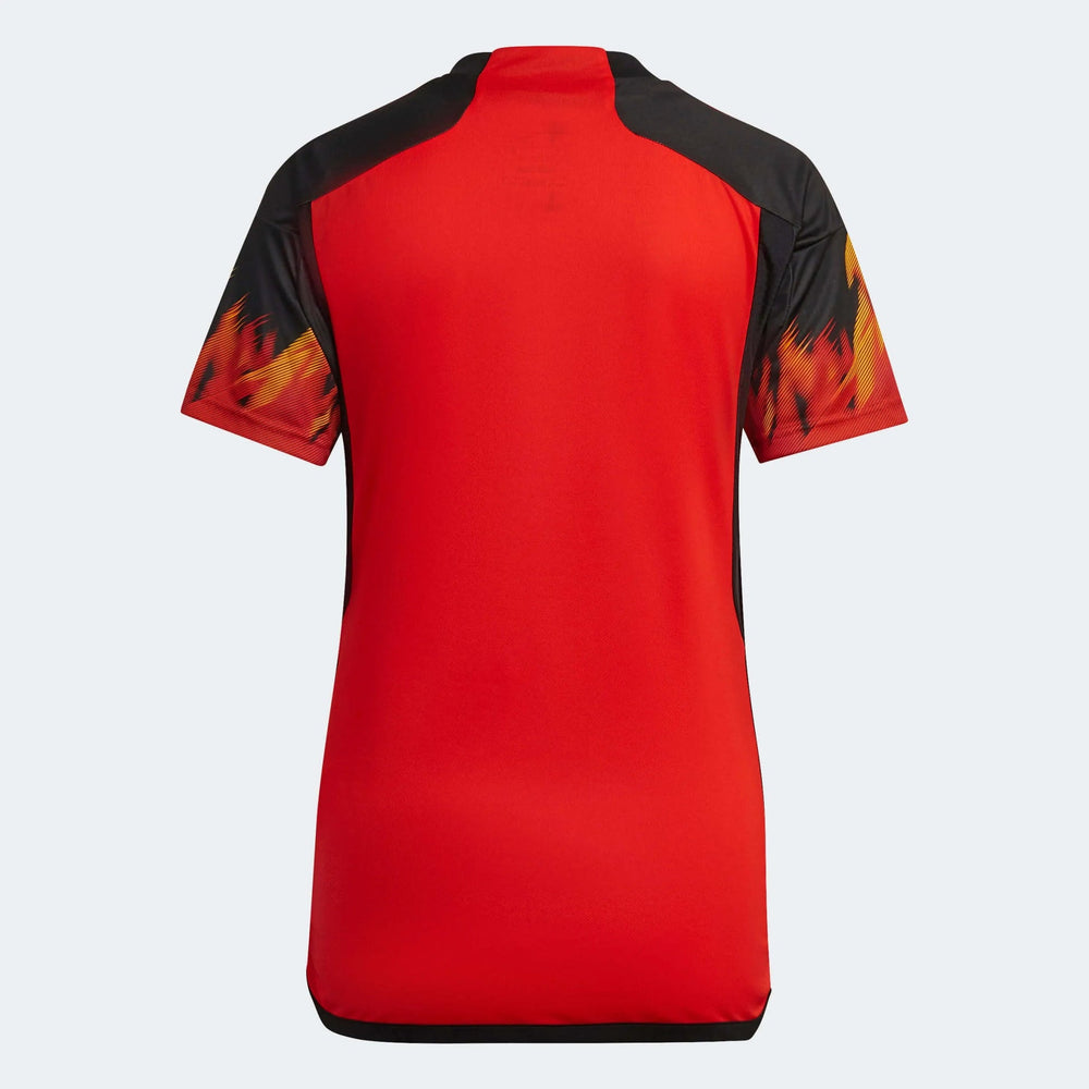 2022-23 Belgium Women's Home Soccer Jersey - Red-Black 