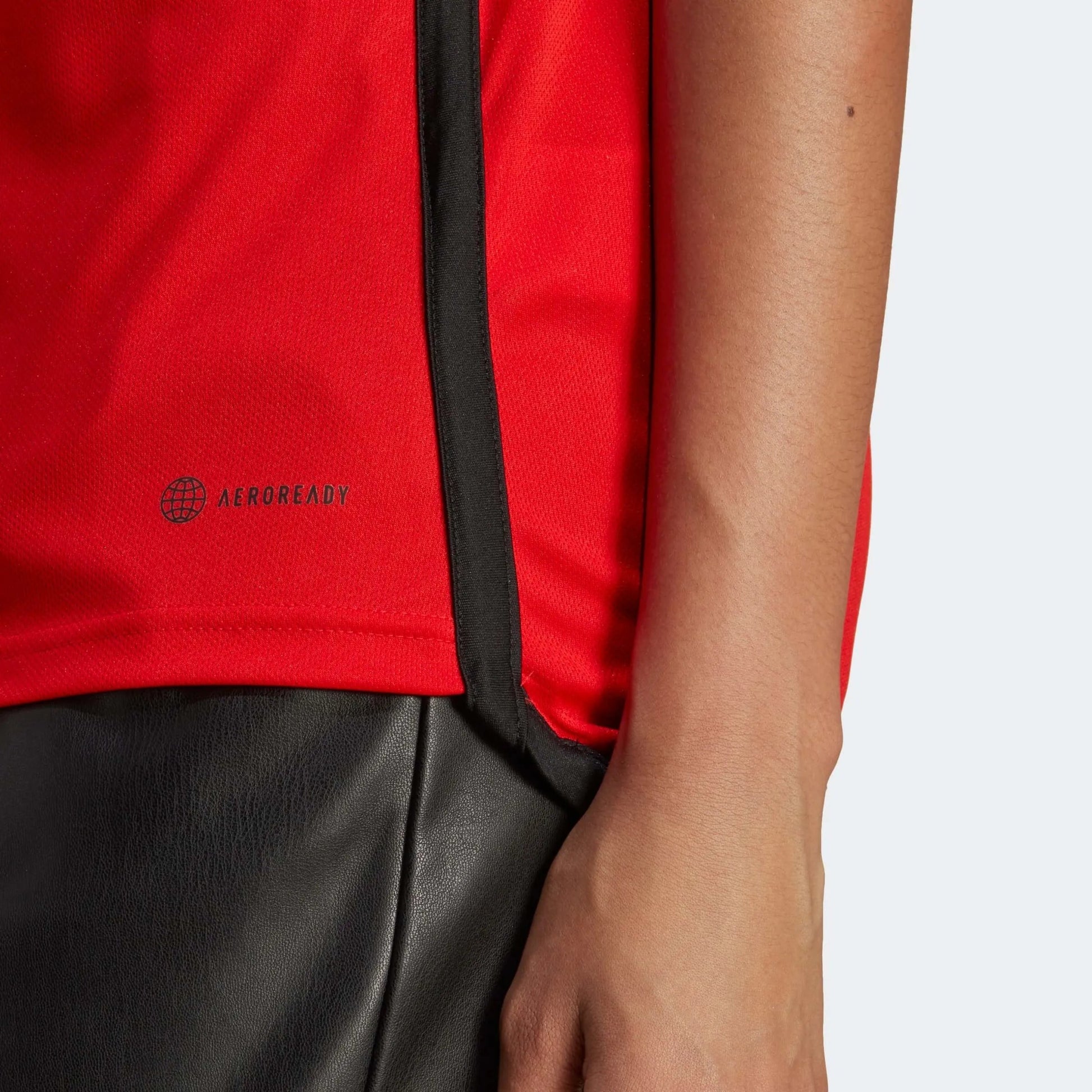 2022-23 Belgium Women's Home Soccer Jersey - Red-Black 