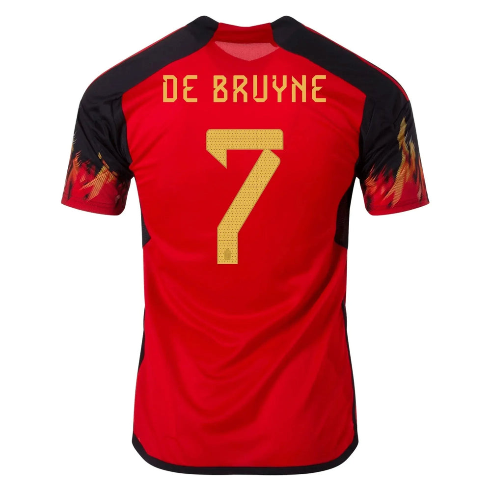 2022-23 Belgium Women's Home Soccer Jersey - Red-Black 