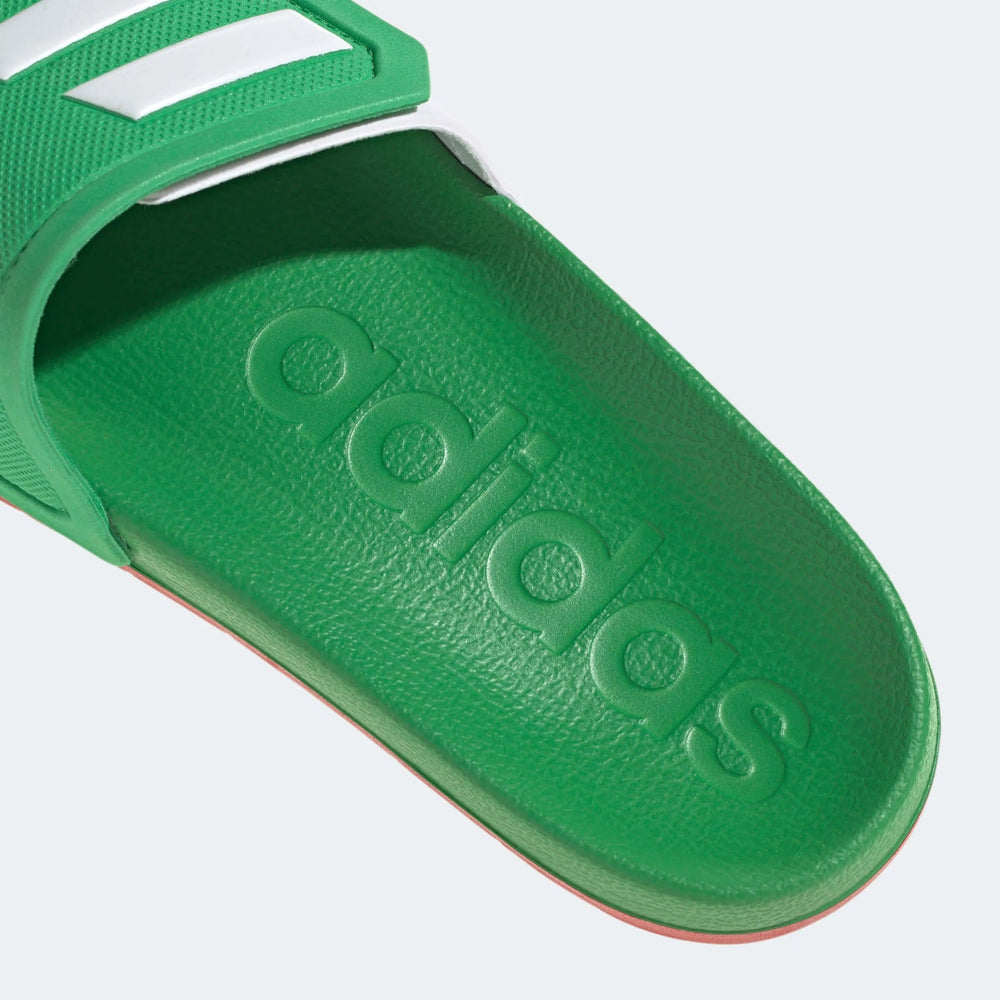 Mexico Adilette TND Soccer Slides - Green-White-Red Vivid Green/Cloud White/Scarlet