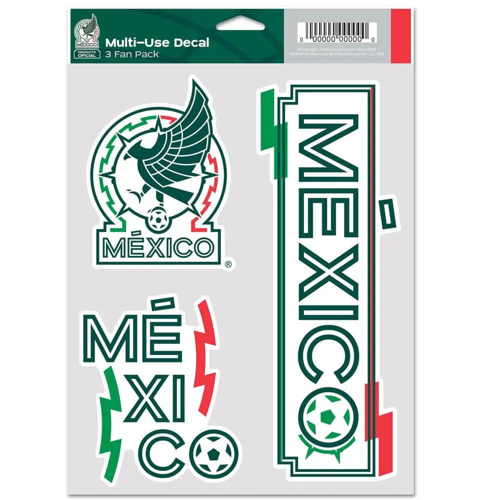 Mexico 5.5x7.75 Multi-Use 3 Pack Decal 