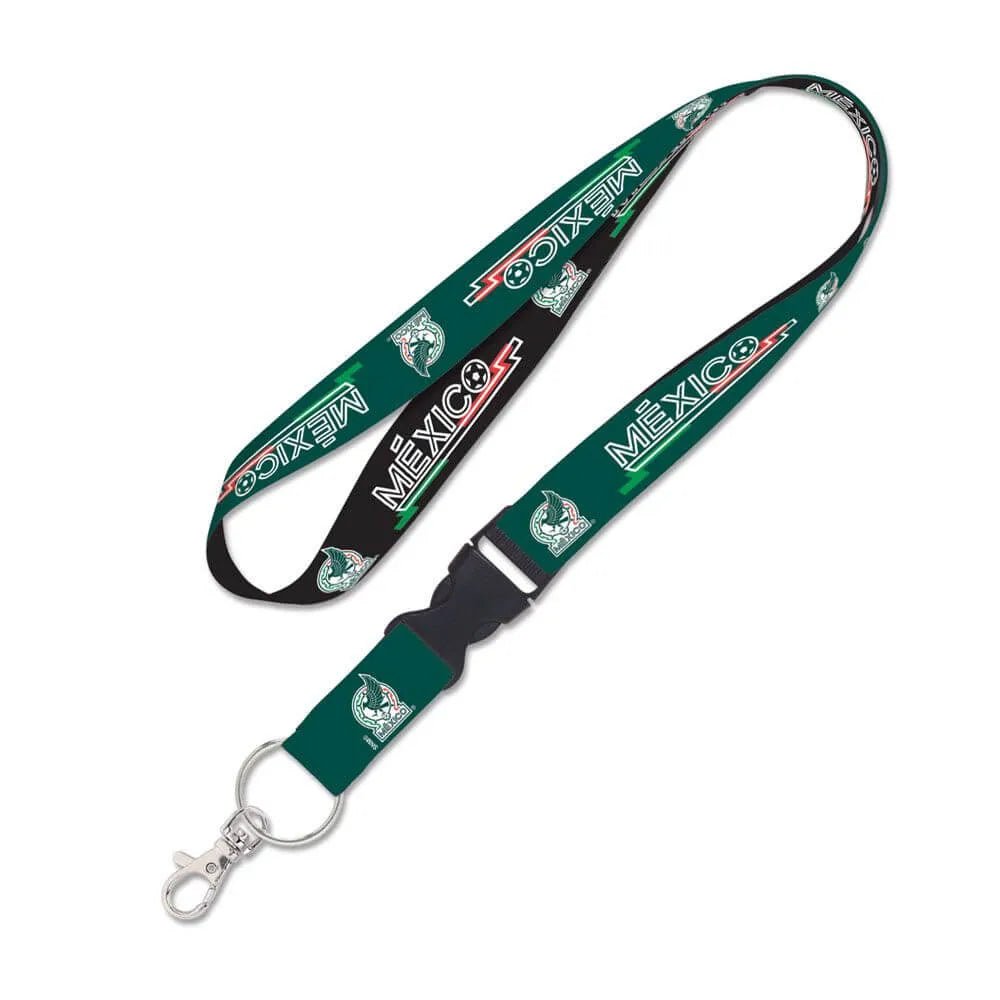 Mexico 1" Lanyard - Green-Black 