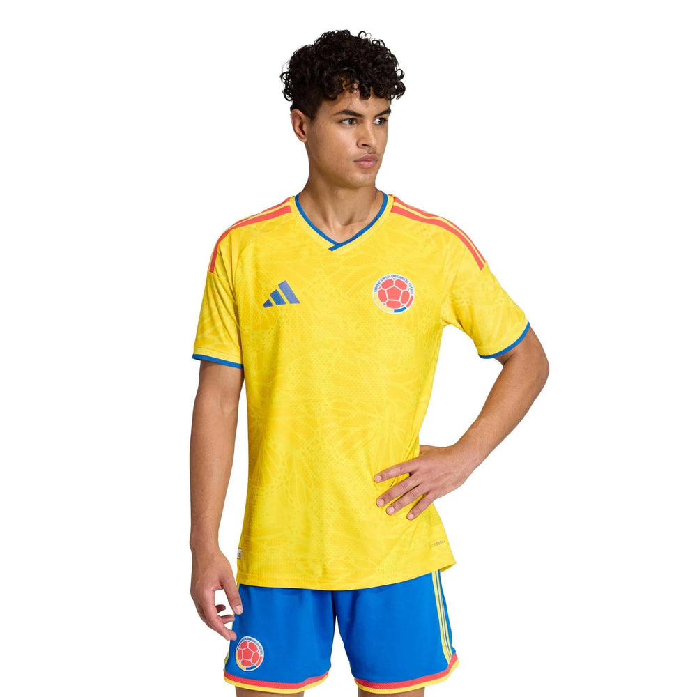 2026 Colombia Men's Authentic Home Soccer Jersey Impact Yellow