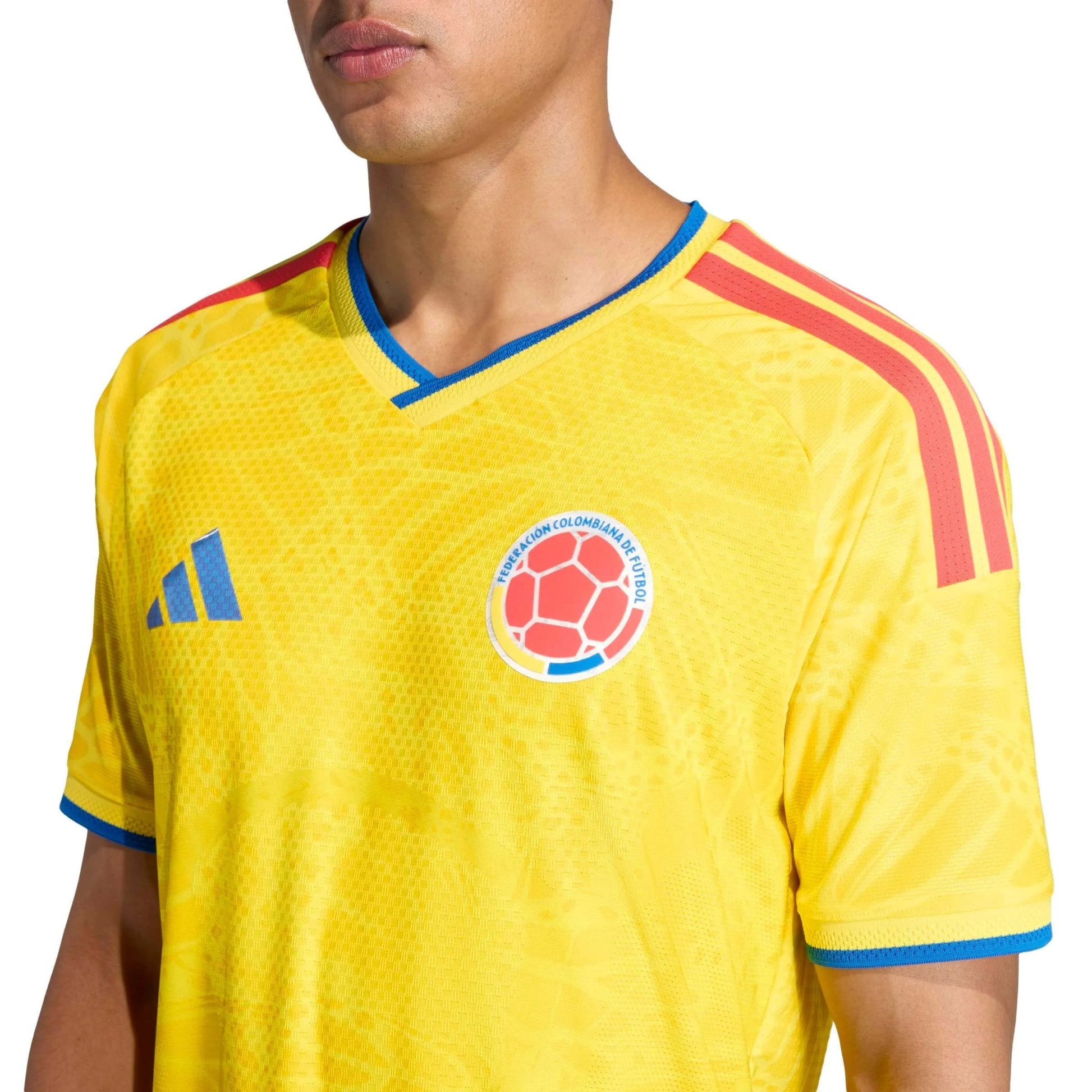 2026 Colombia Men's Authentic Home Soccer Jersey Impact Yellow