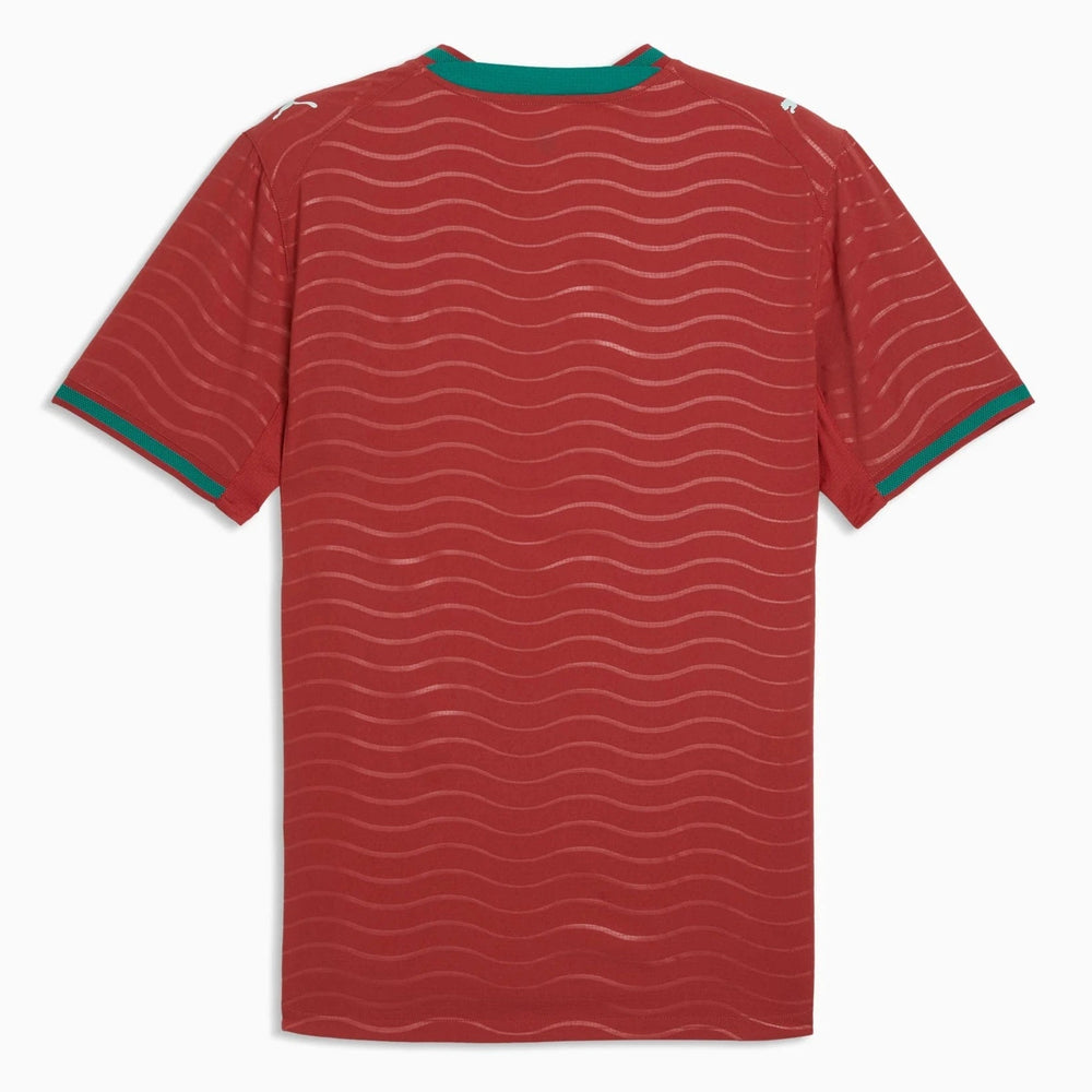 2026 Portugal Men's Authentic Home Soccer Jersey Club Red-Green Lagoon